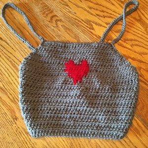 Halter Top with Red Heart